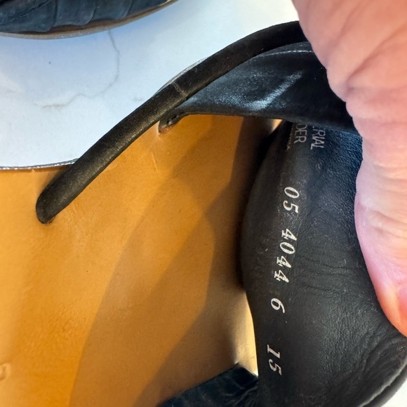 Paul Green Black Leather Slide Sandals Rubber Sole / AU 5 / US 6 - Picture 9 of 11